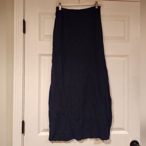 Chico's stretchy dark blue maxi skirt